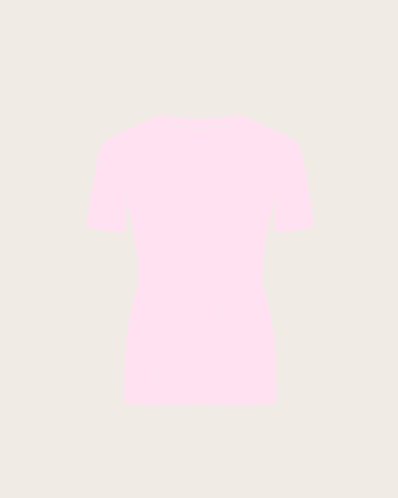 TISZERT OBCISŁY PINK