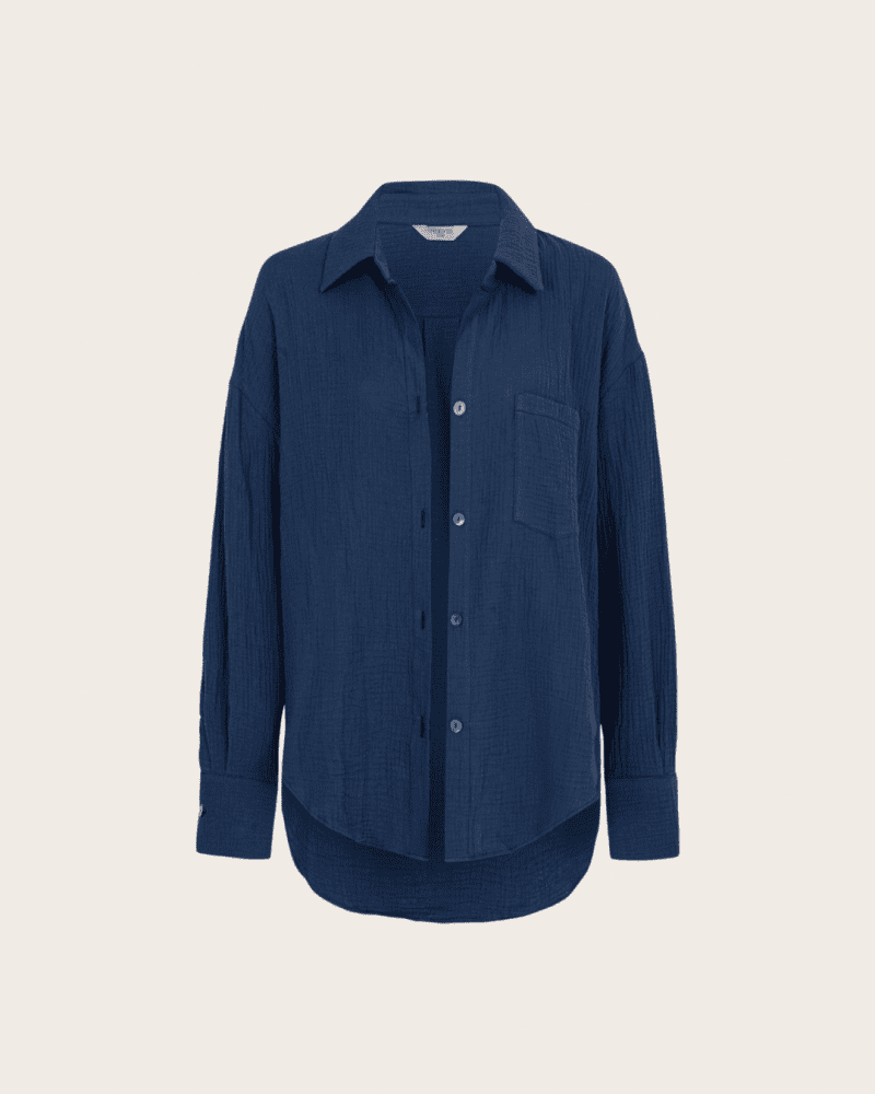 MUŚLINOWA KOSZULA JEANS
