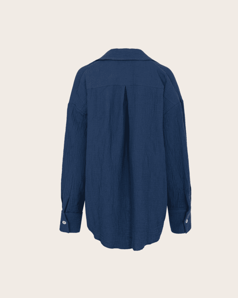 MUŚLINOWA KOSZULA JEANS - obrazek 2