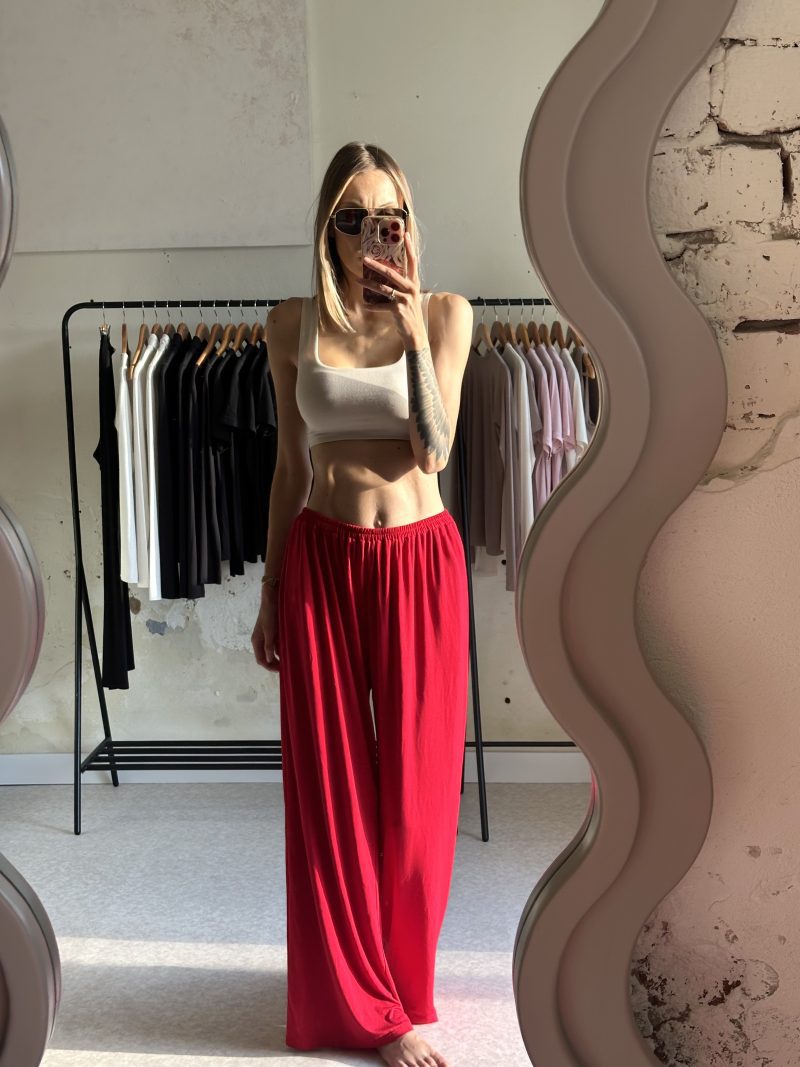SPODNIE WIĄZANE RED