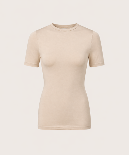 TISZERT OBCISŁY BEIGE